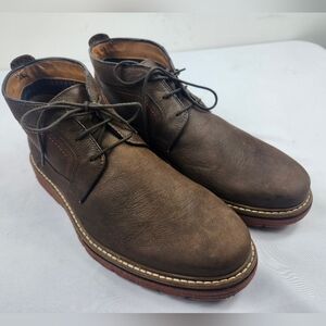 Clarks 1825 Mens 9.5 M Brown Leather Chukka Boots Lace Up